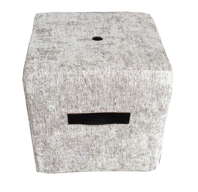 Jasper Square Puff Grey